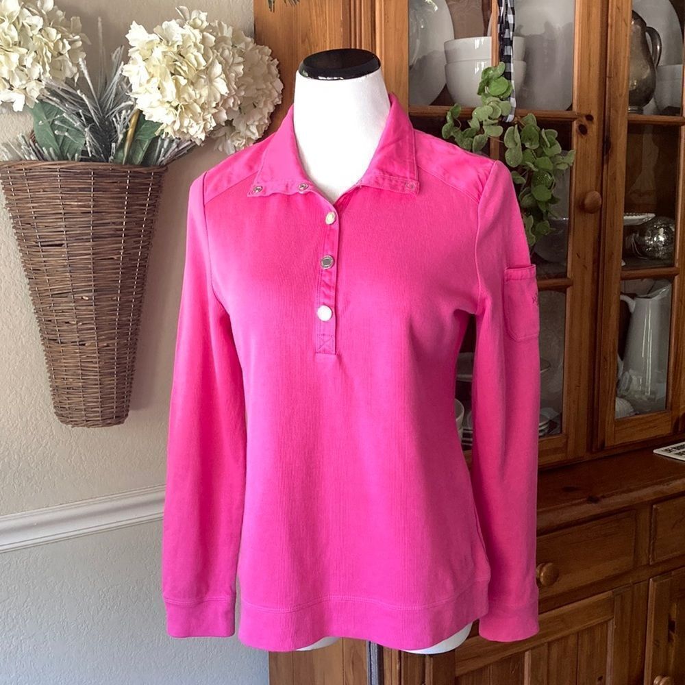 Lauren Ralph Lauren Barbie Pink Long Sleeve Top Size Medium
